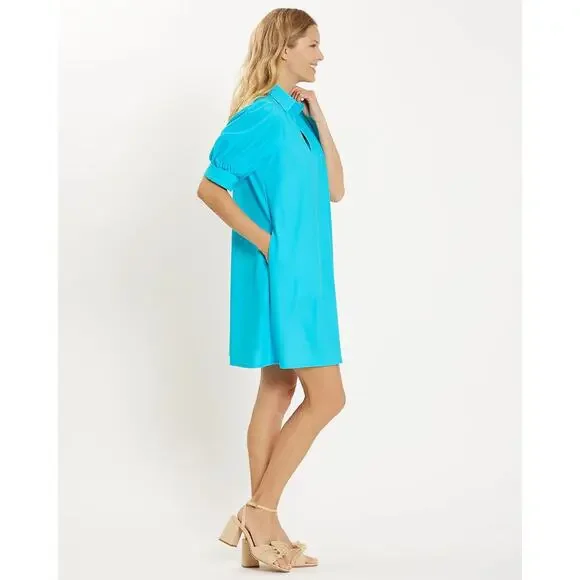 JUDE CONNALLY EMERSON DRESS - AQUA NWT SIZE S - Picture 4 of 11
